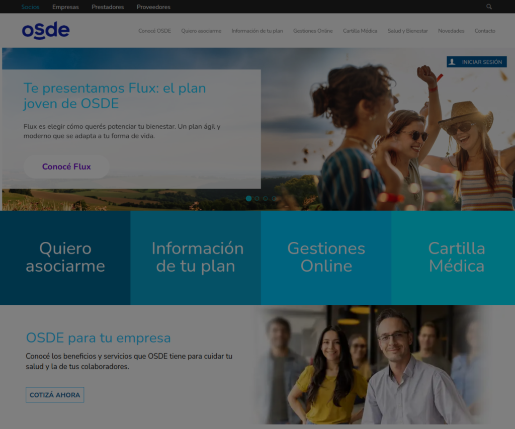 Portada del proyecto OSDE